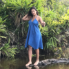 Vestido Luz Azul índigo