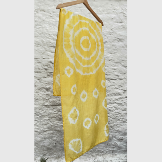 Lenço Manui Shibori Portal Amarelo